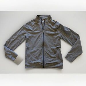 Tasc Performance Jacket Mens Sz S Gray Full Zip Athletic Organic Cotton Bamboo